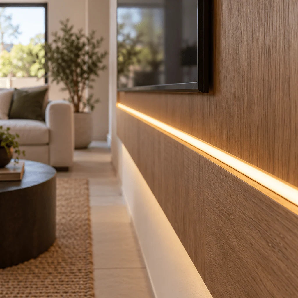 10W 24V FCOB Dotless LED Strip Light – 5-Year Warranty, Per Meter, 2700K Warm White