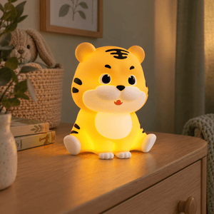 1W LED Tiger Night Light - Yellow/Orange — nursery dresser