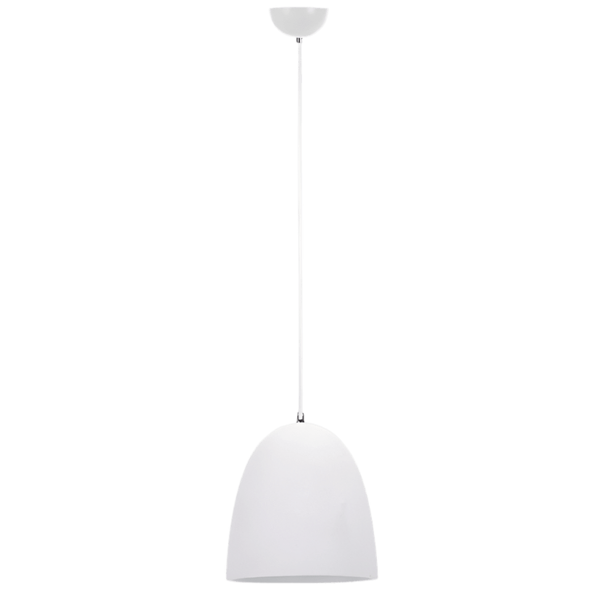 White Metal Pendant Light Ceramic Shade — transparent background