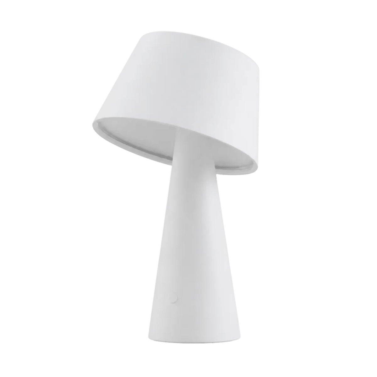 Fuji White Solar LED Table Lamp - Rechargeable & Dimmable — transparent background