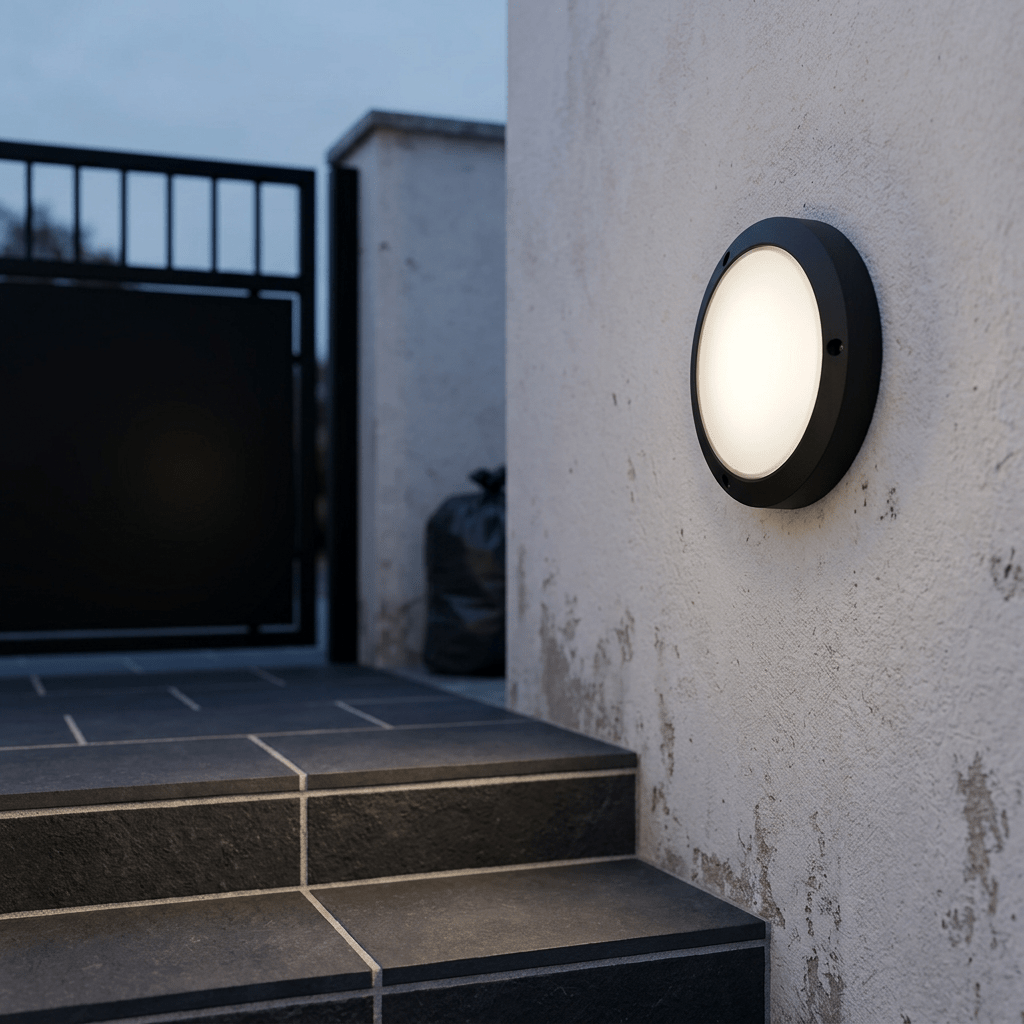 Black Outdoor Wall Light - IP54 Die Cast Aluminium