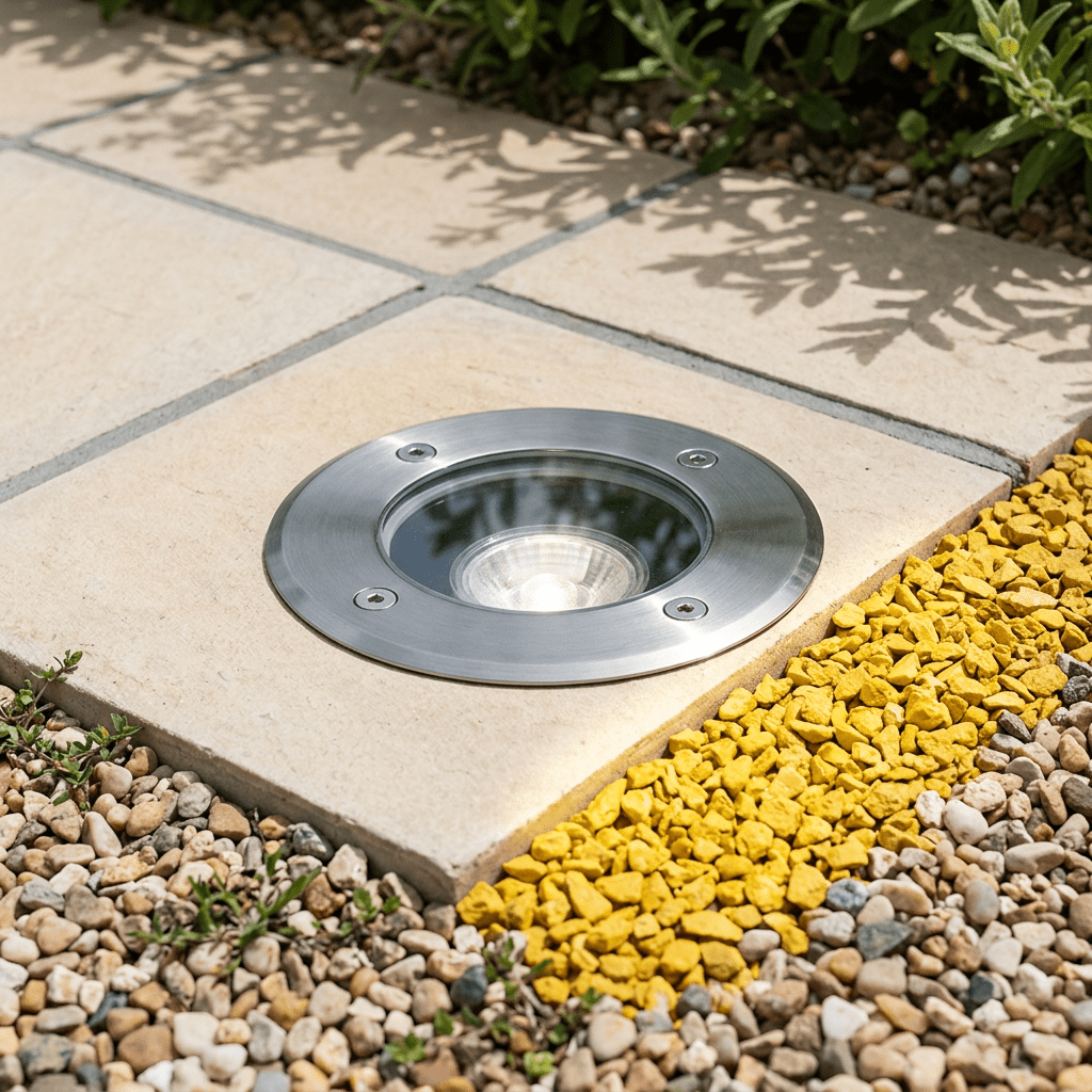 Stainless Recessed Ground Light IP64 Clear Glass