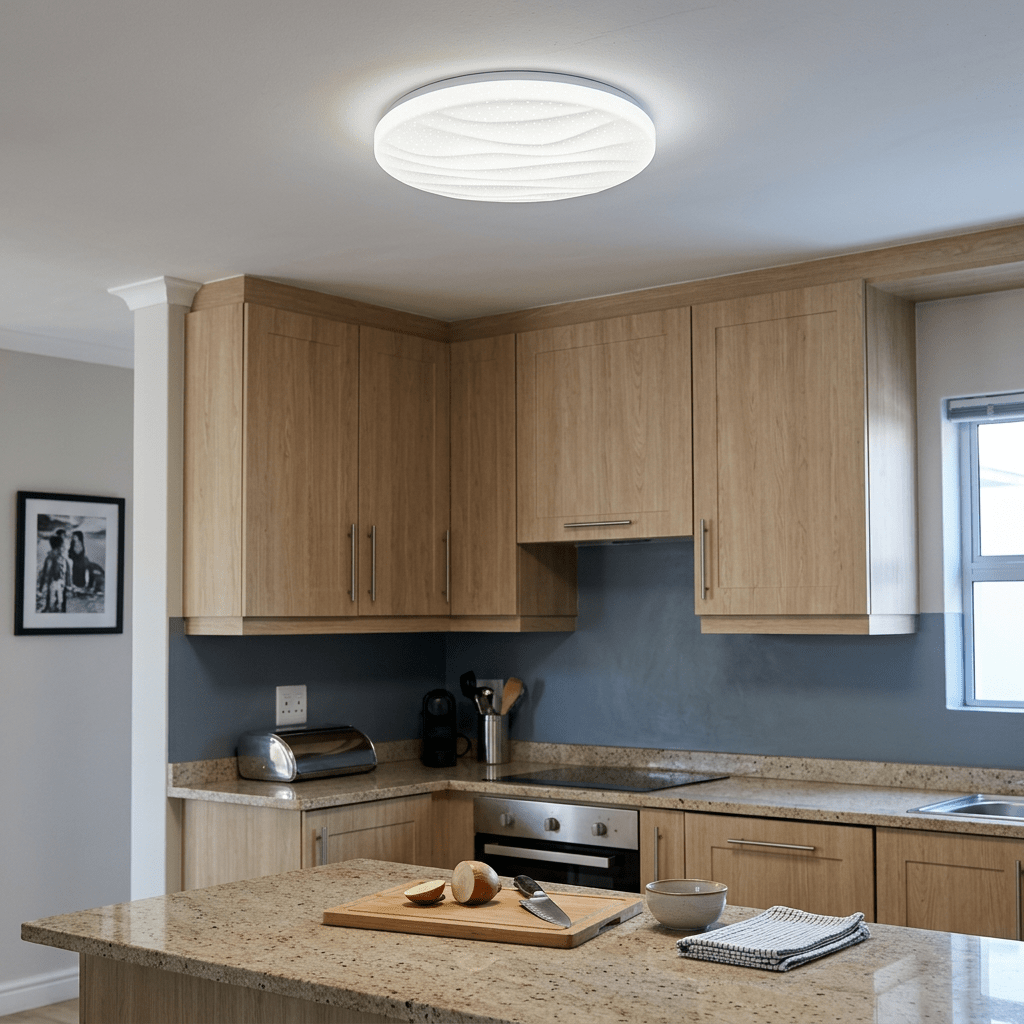 White LED Ceiling Light - Waves
