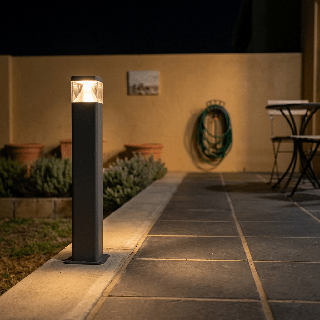 12W Everest IP65 4CCT Surface Mount Bollard - Square