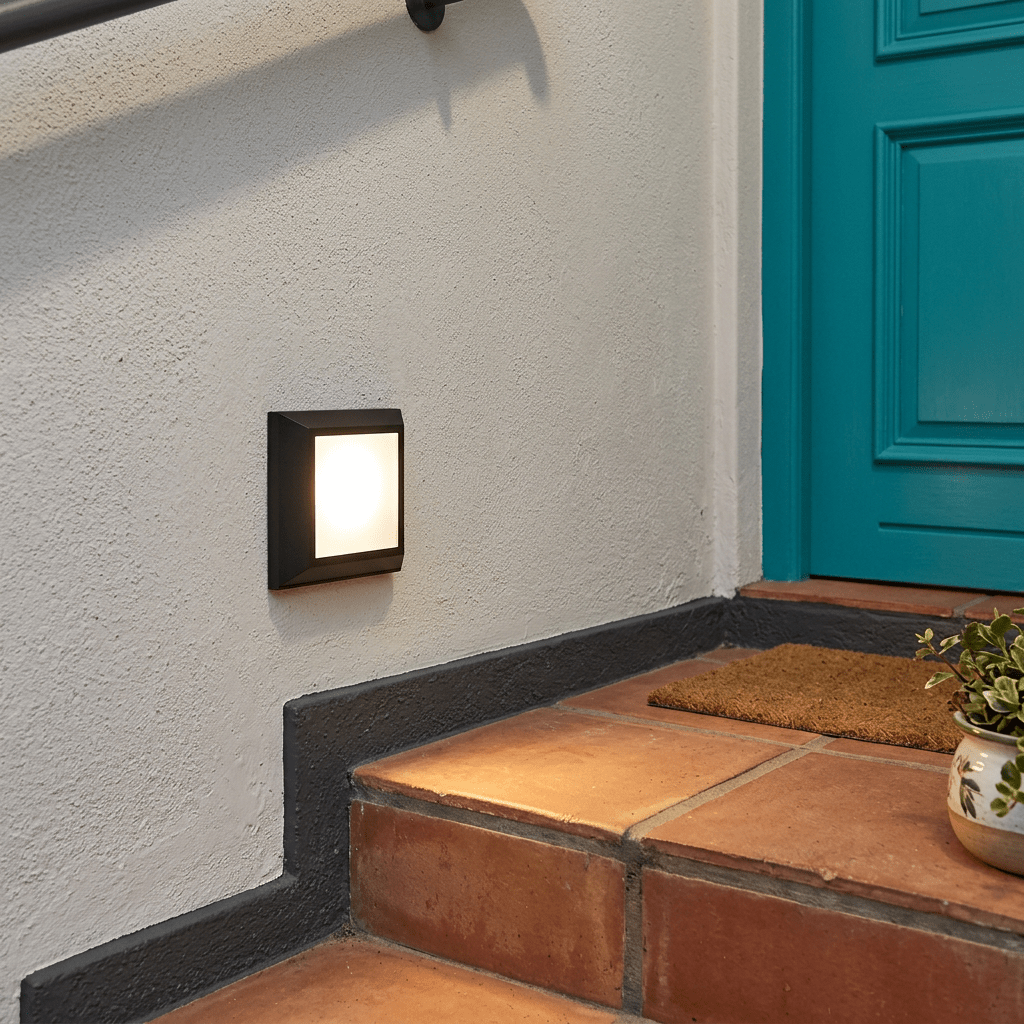 Black LED Footlight - IP65 Outdoor