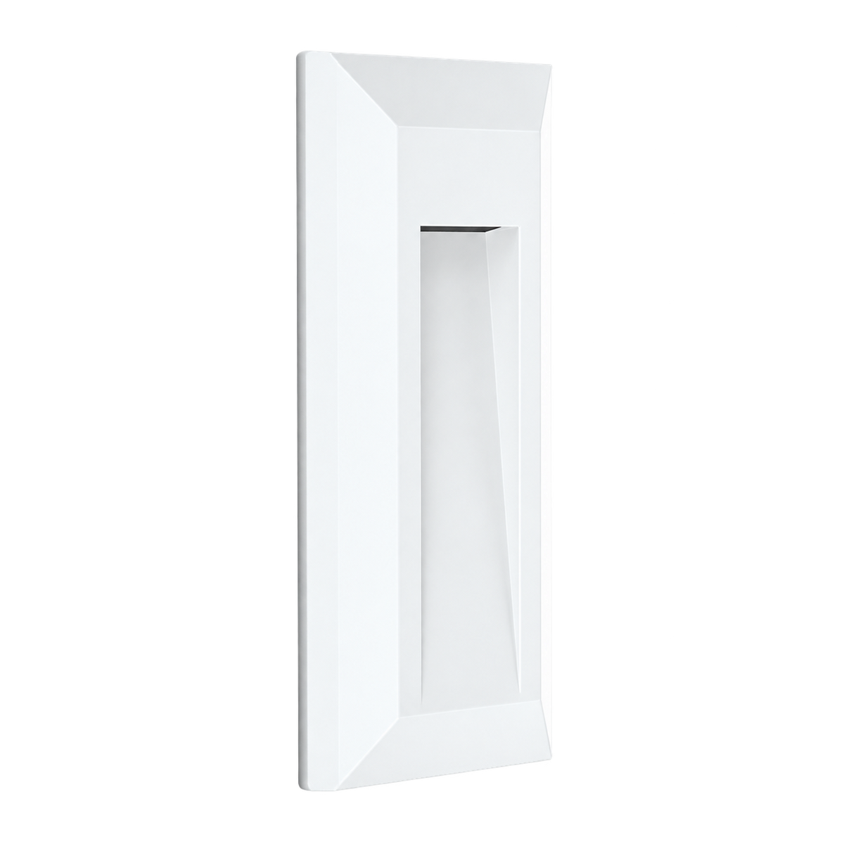 Ozo White Rectangular CCT LED Footlight on a transparent background