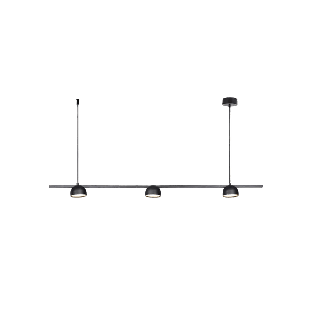 Dallas 1000 Linear Pendant Light - Black — transparent background