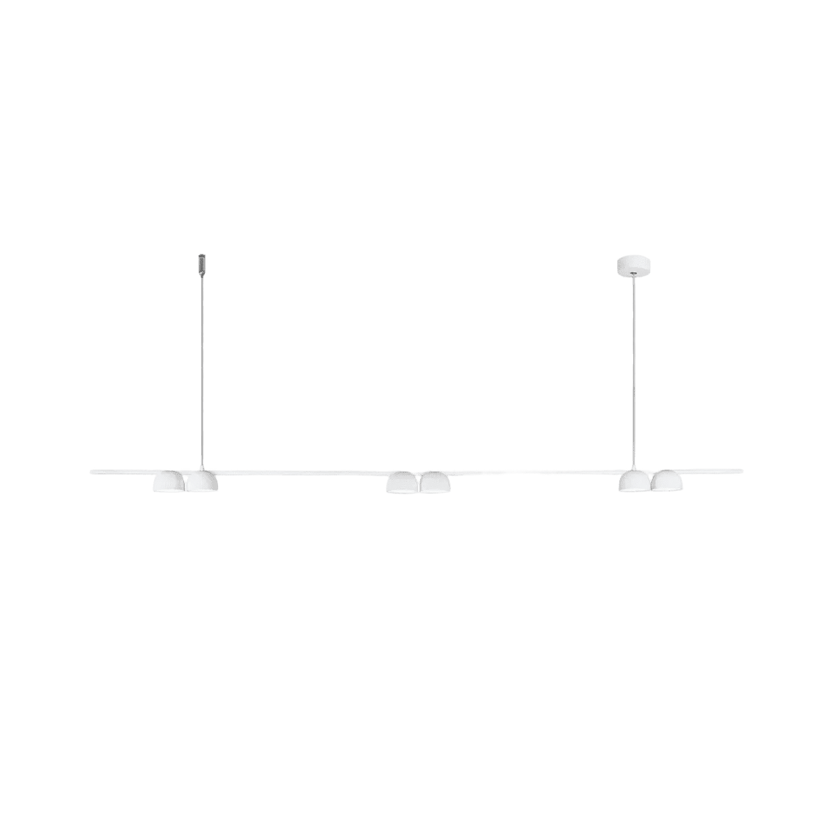 Dallas 1500 Linear Pendant Light - White — transparent background