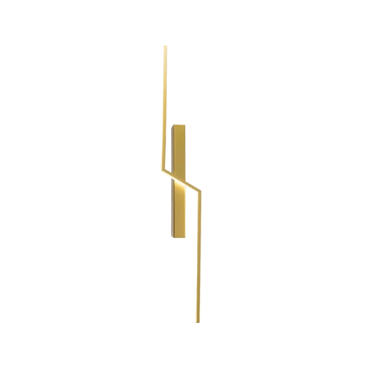 Gold LED Wall Light - Modern Design — transparent background