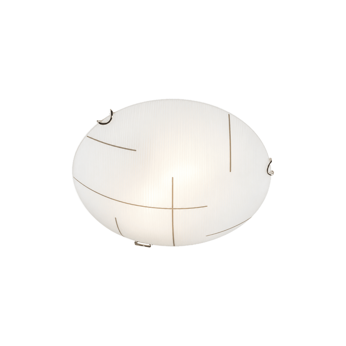 Small Frosted Patterned Glass Ceiling Light — transparent background