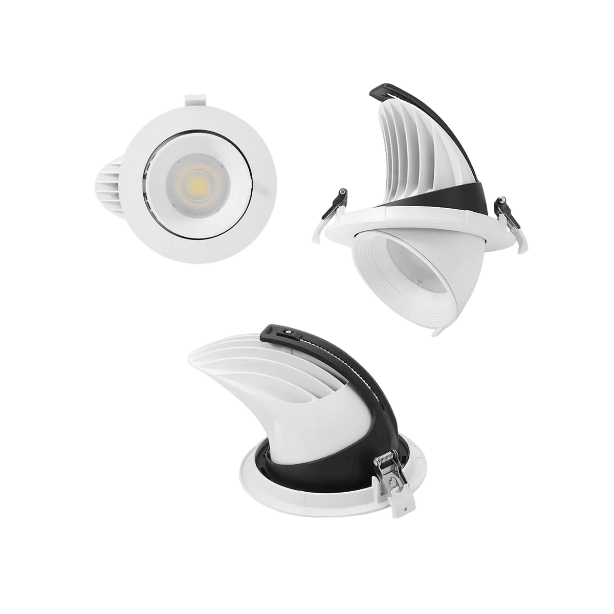Mario Round Tilt Downlighter 35W, 3CCT — transparent background