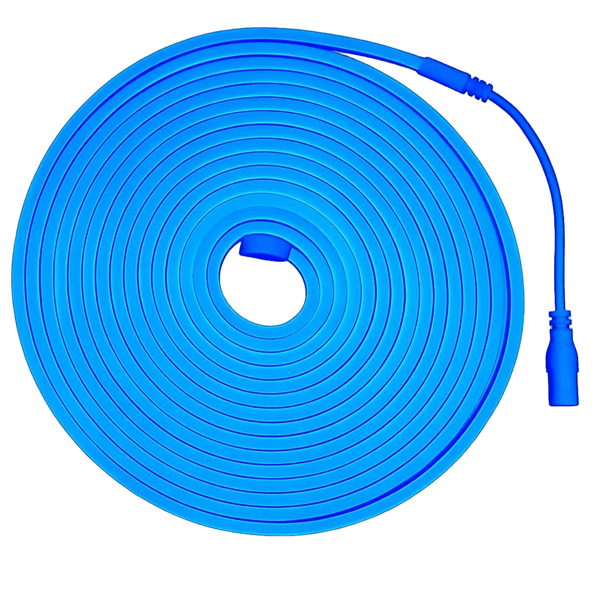 DIY Shaping LED Neon Strip - Blue, IP67 (5m Blister Pack) — transparent background