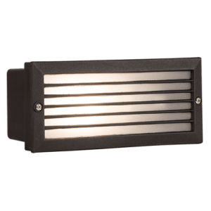 Black Matt Footlight Surface Mount IP44