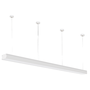 White Linear LED Pendant - 72W — transparent background