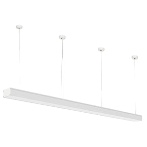 White Linear LED Pendant - 72W — white background