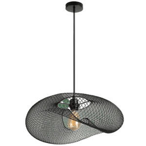 Sculpt 610 Black Metal Pendant Light — transparent background