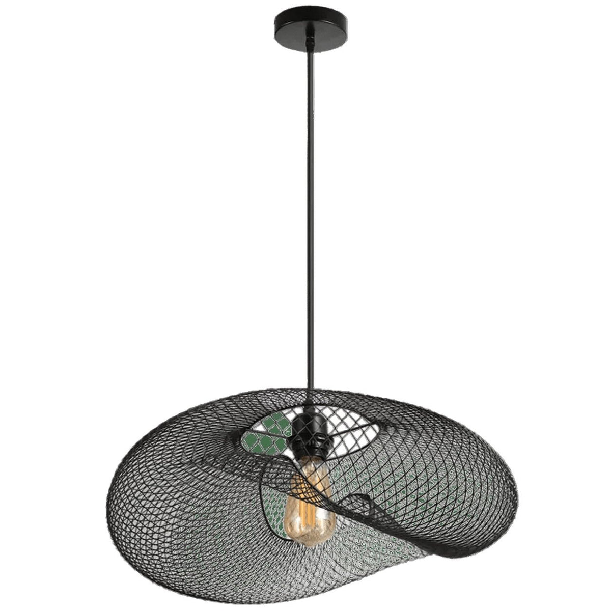 Sculpt 610 Black Metal Pendant Light — white background