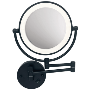LED Mirror Light with 3x Magnifier & On/Off Switch - IP44 — transparent background