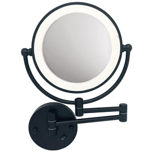 LED Mirror Light with 3x Magnifier & On/Off Switch - IP44 — white background
