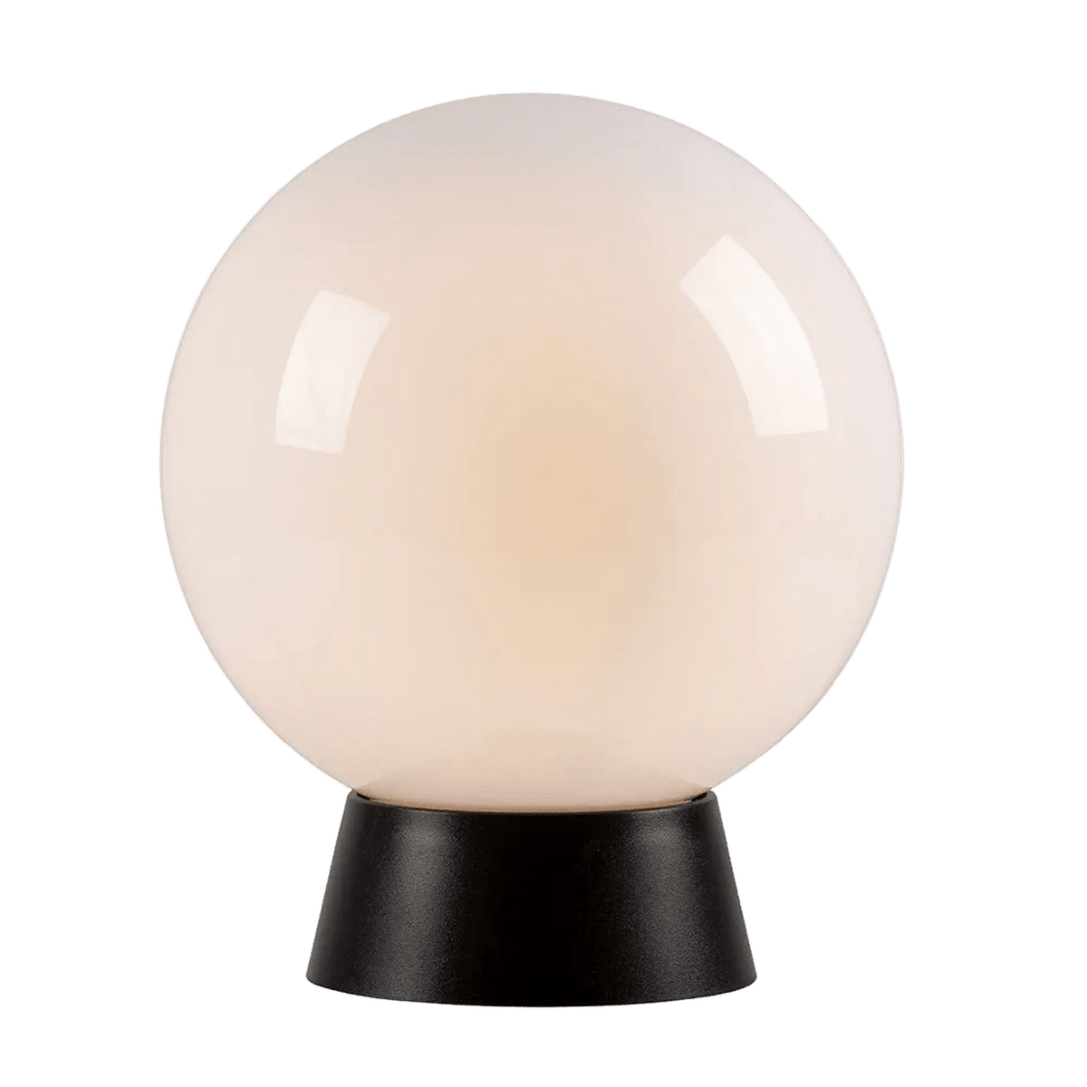 Opal Black Outdoor Bowl Light - UV Stabilized — transparent background