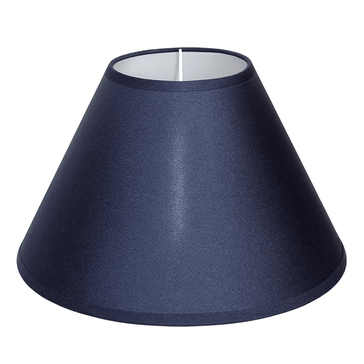 Navy Fabric Round Lamp Shade — transparent background