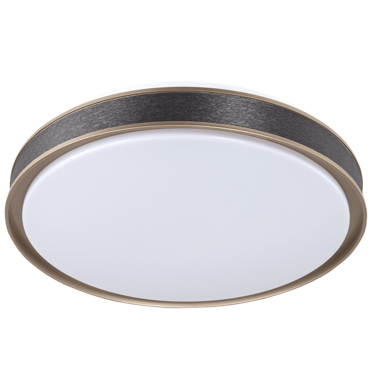 24W Gold & Brushed Grey CCT LED Ceiling Light — transparent background