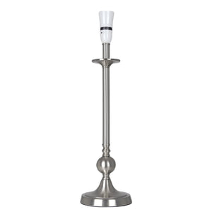 Satin Chrome Table Lamp — white background