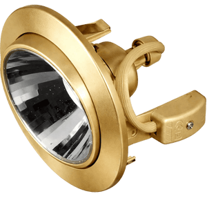 Gold Adjustable Downlight GU10 — transparent background