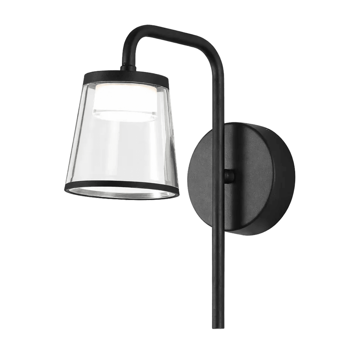 Black LED Wall Light Outdoor — transparent background