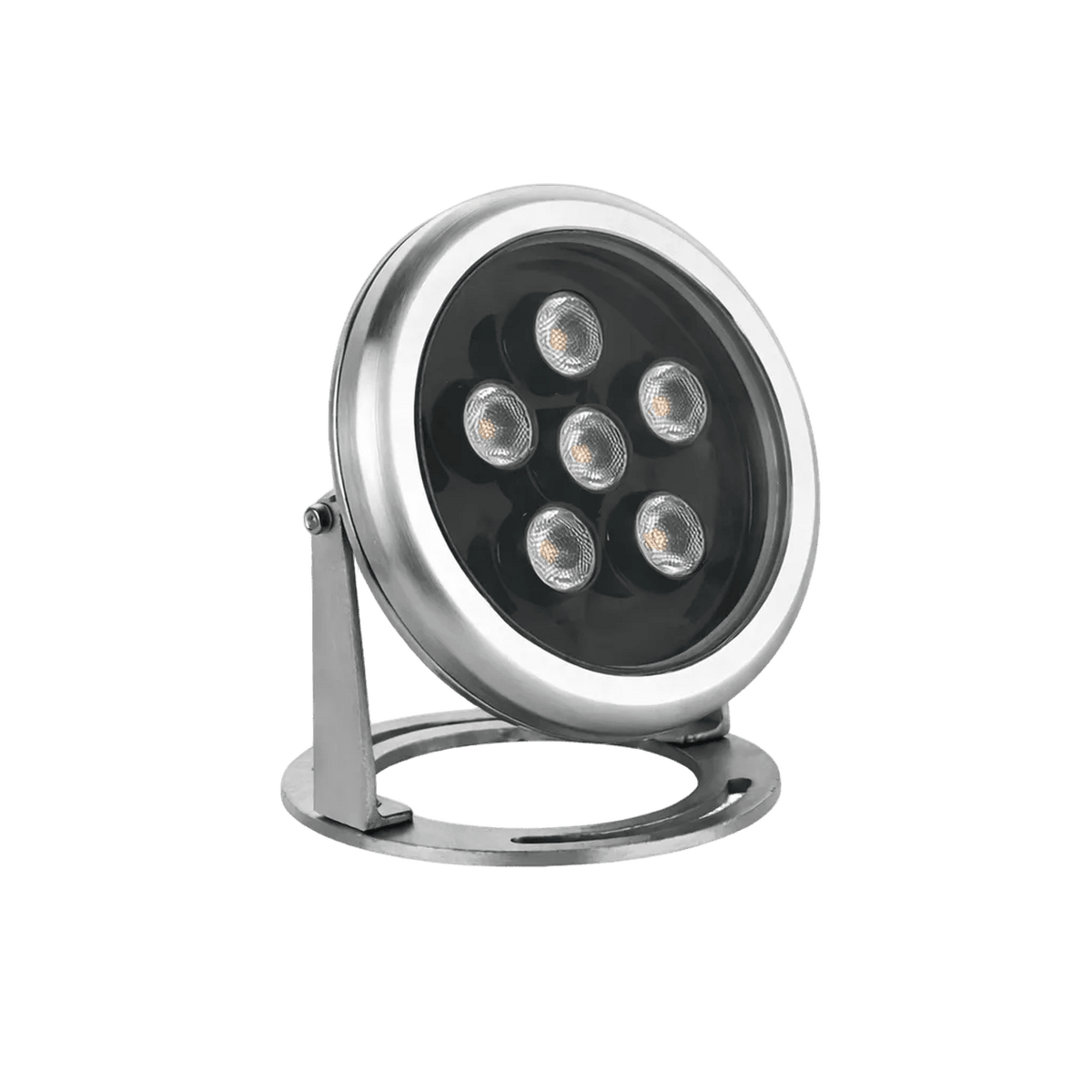 WAVE 12W Submersible LED Light - Stainless Steel — transparent background