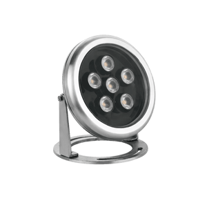 WAVE 12W Submersible LED Light - Stainless Steel — transparent background