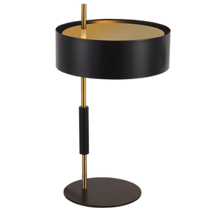 Black & Gold Table Lamp — transparent background