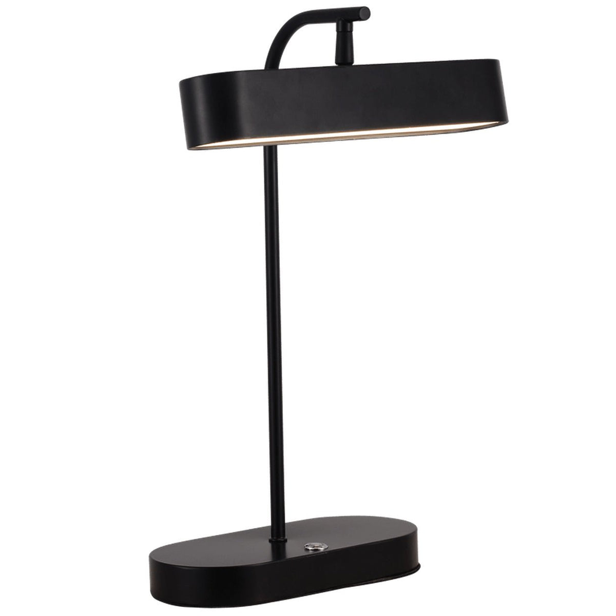 Black CCT LED Table Lamp - Adjustable Head — white background