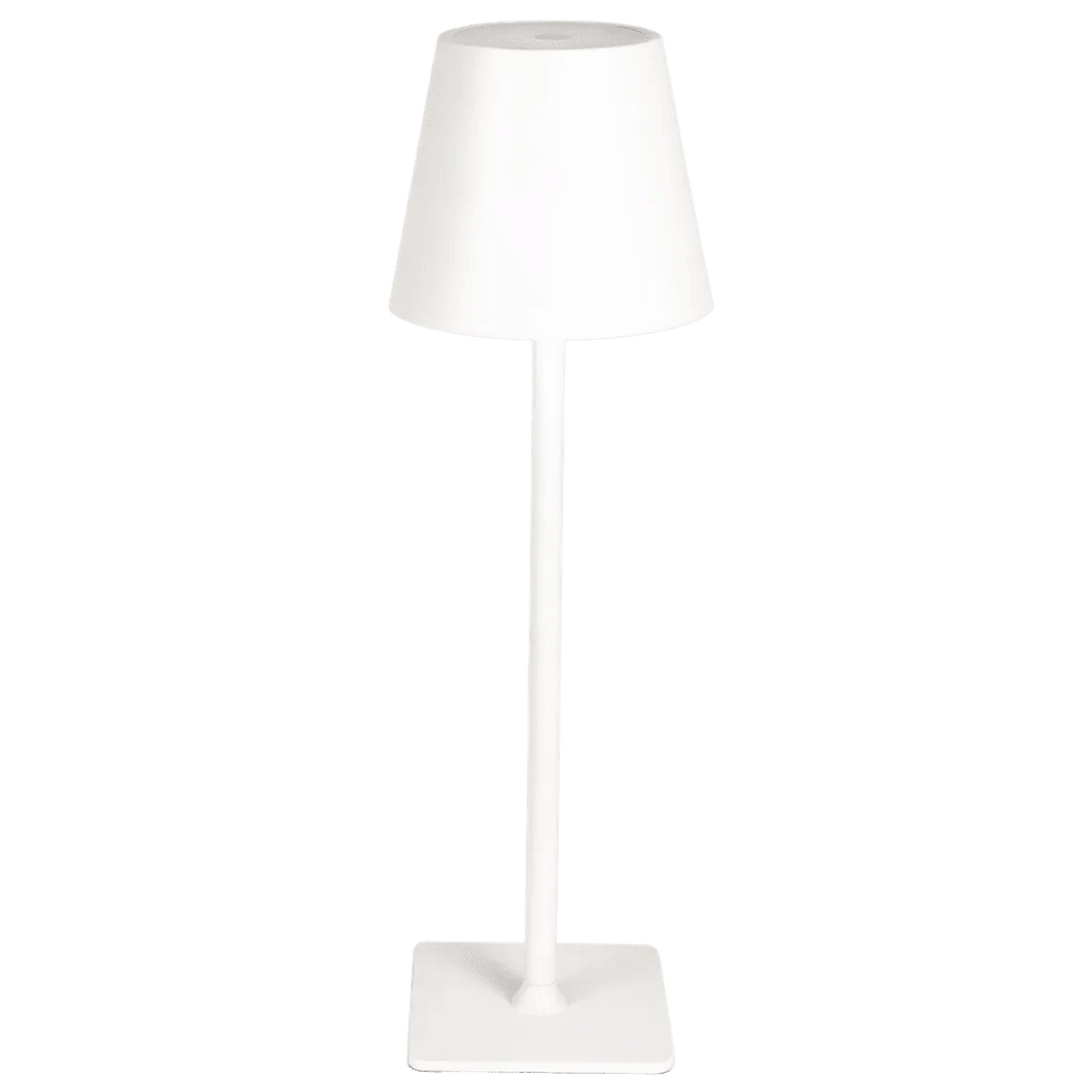 White Rechargeable CCT LED Table Lamp — transparent background