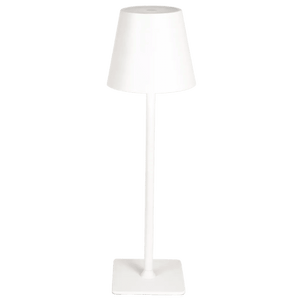 White Rechargeable CCT LED Table Lamp — transparent background
