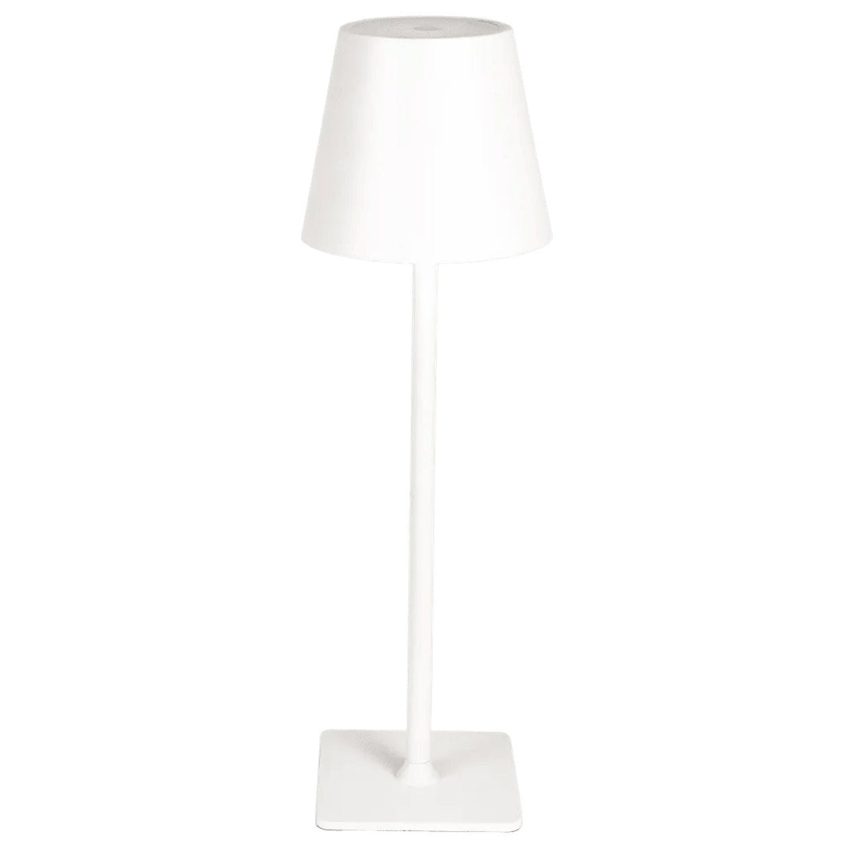 White Rechargeable CCT LED Table Lamp — white background