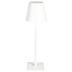 White Rechargeable CCT LED Table Lamp — white background