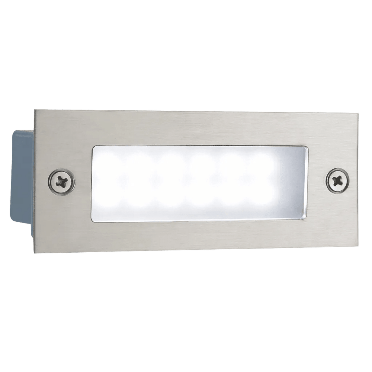 Stainless Tempered Glass Footlight - Rectangle — transparent background