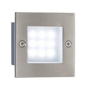 Stainless Steel Square LED Footlight — transparent background