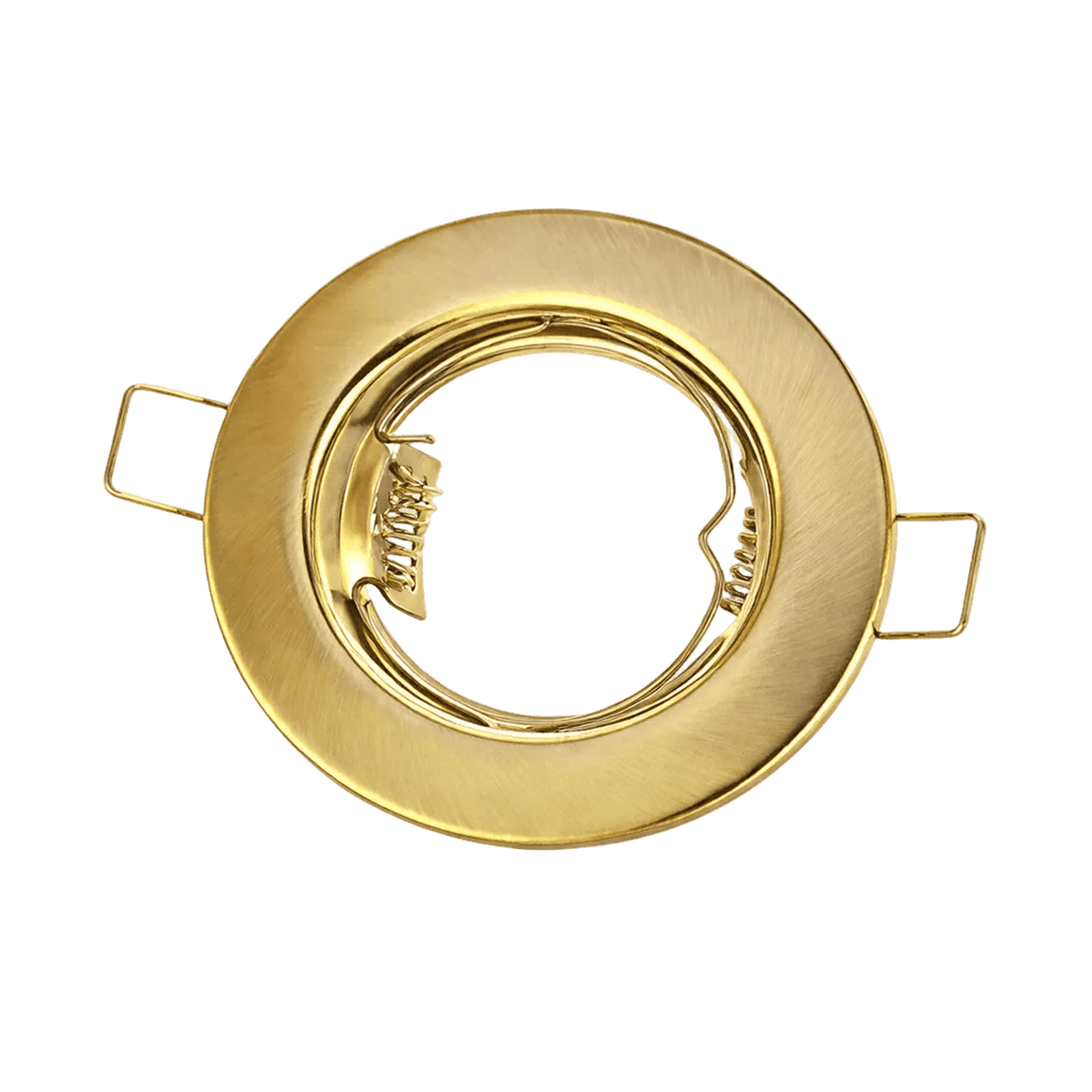 Satin Gold Downlighter - Fixed Design — transparent background
