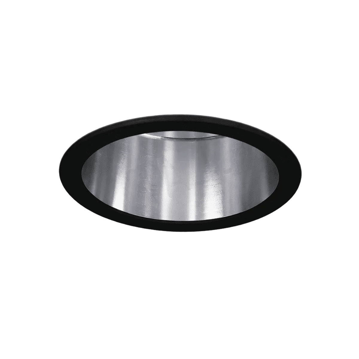 Black & Chrome Anti-Glare LED Downlight — white background