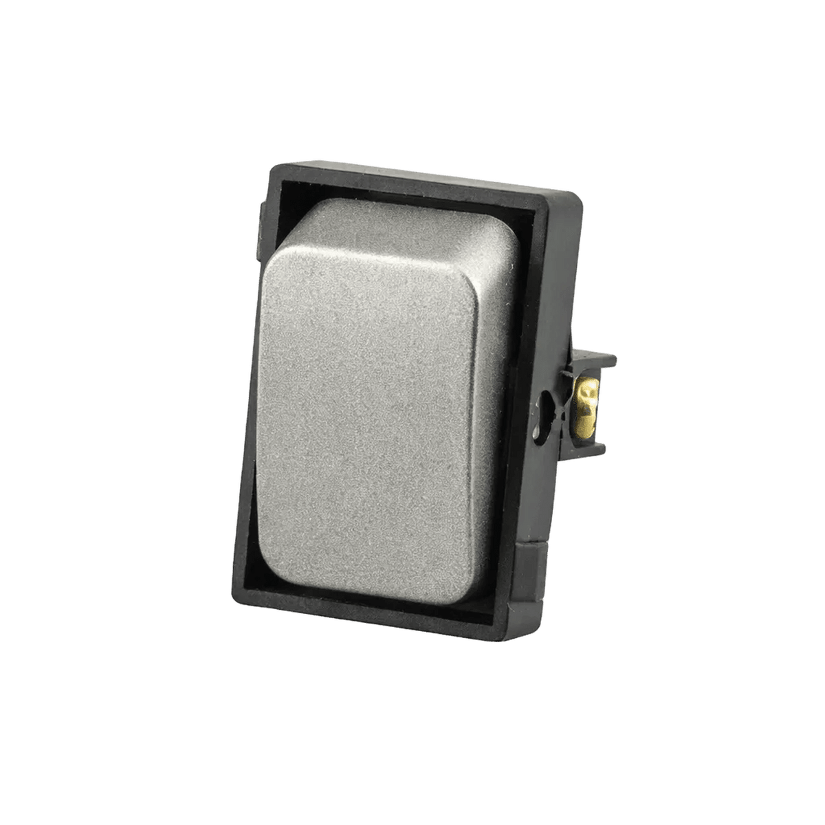 Silver & Black Lever Switch Module - 2 Way — transparent background