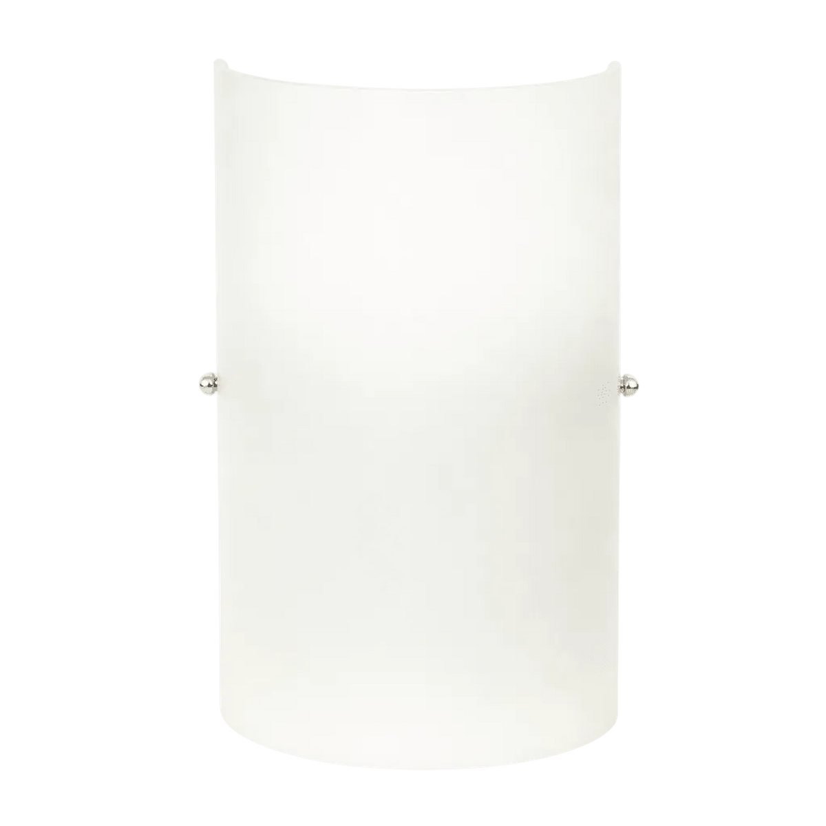 Curved Glass Wall Light - Chrome Clips — transparent background