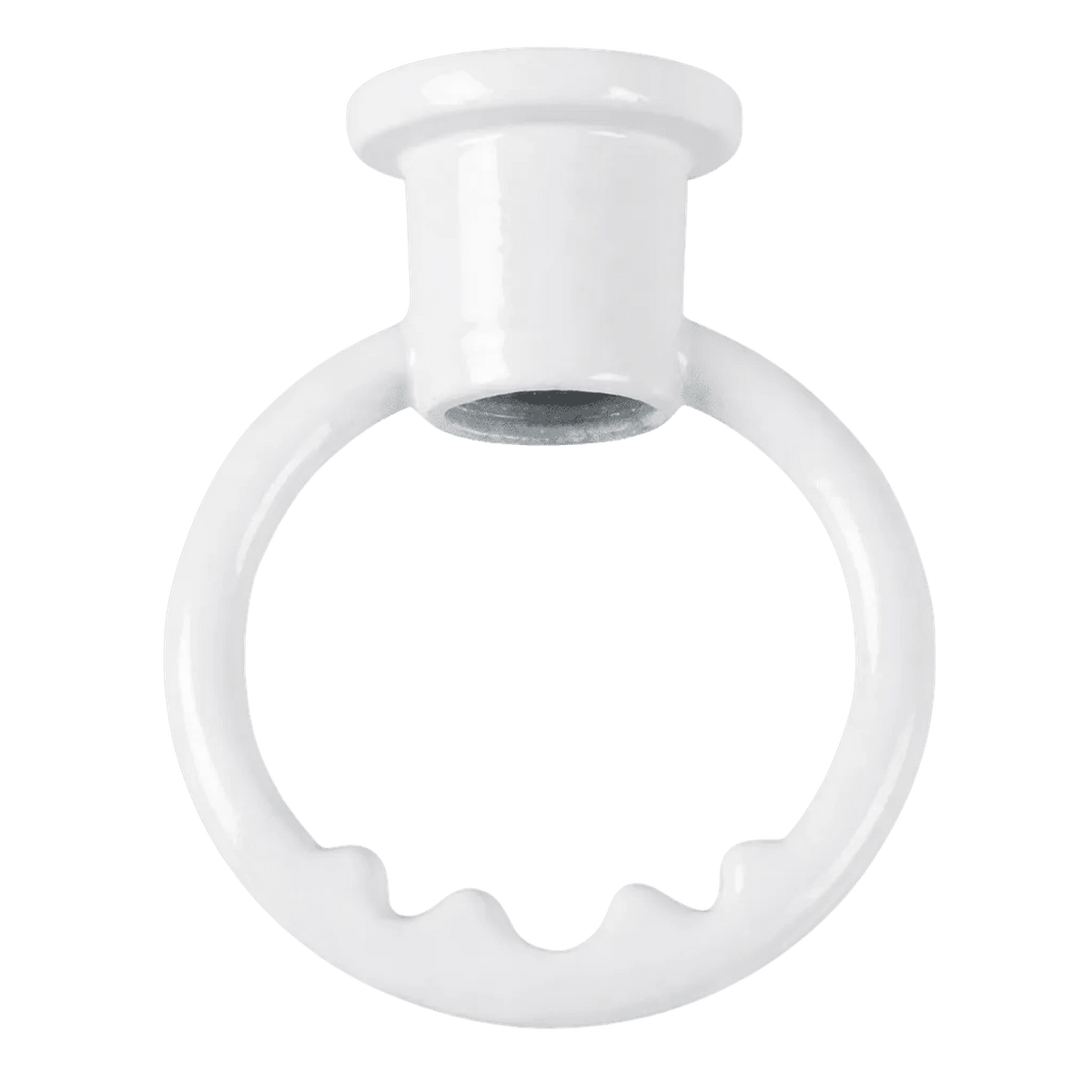 White Bull Ring Pendant Accessory
