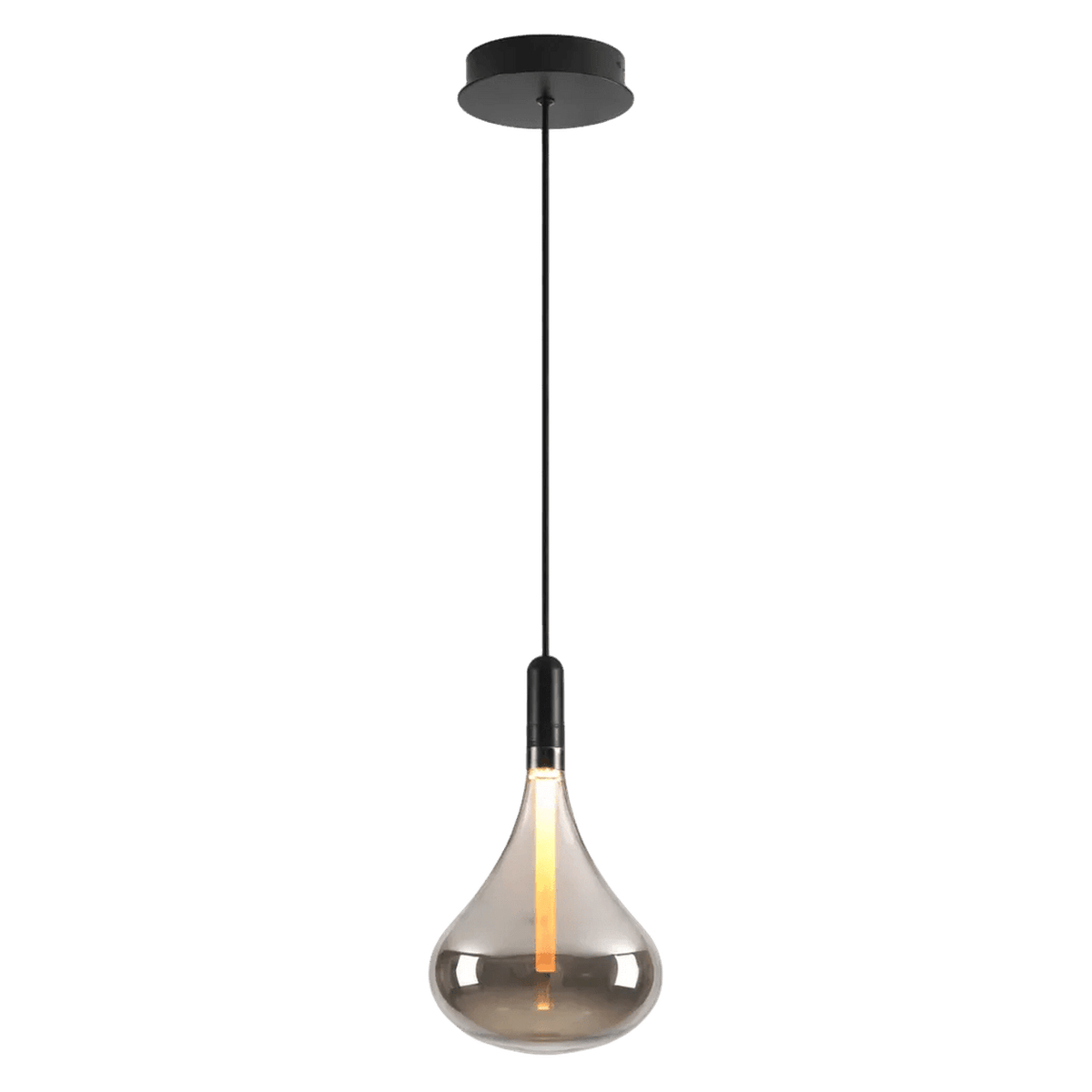 Cape Grape Smoke Glass LED Pendant Light — transparent background