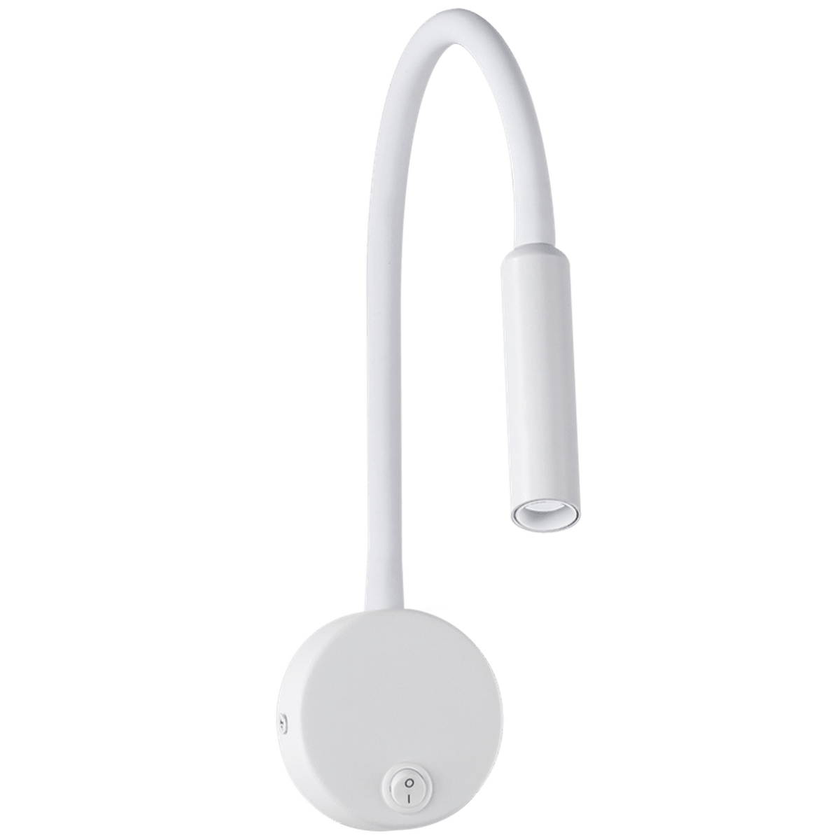 White Flexible LED Reading Light — transparent background
