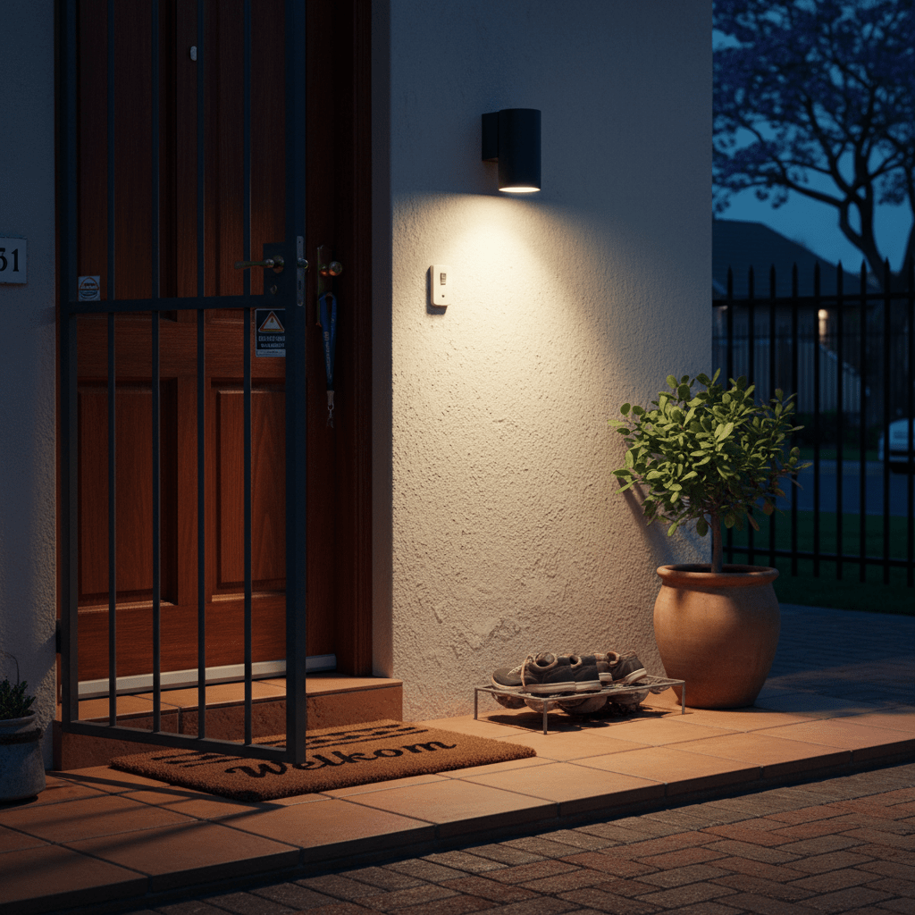 Bue Black LED Outdoor Wall Light