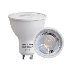 6W GU10 LED Downlight - 6000K - Dimmable — transparent background