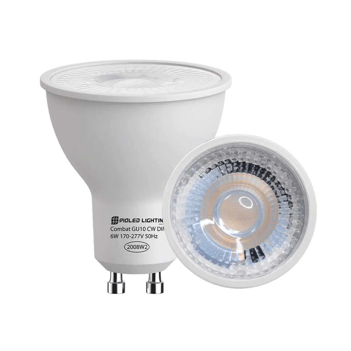 6W GU10 LED Downlight - 6000K - Dimmable — white background