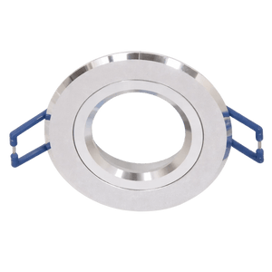 Brushed Aluminium Downlighter Recessed 12V/240V — transparent background